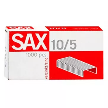 Tűzőkapocs SAX 10/5 cink 1000 darabos