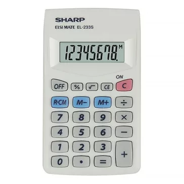 Számológép zseb SHARP EL-233S 8 digit