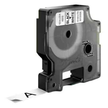   Feliratozó szalag DYMO D1 45013 12mm x 7m fehér alapon fekete írásszín