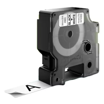  Feliratozó szalag DYMO D1 45803 19mm x 7m fehér alapon fekete írásszín