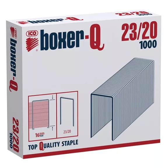 Tűzőkapocs BOXER-Q 23/20 1000 darabos