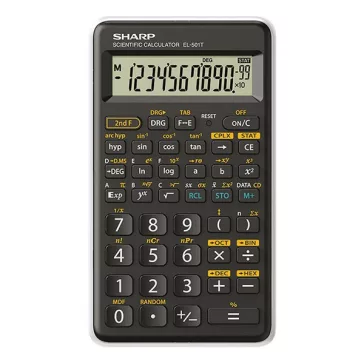   Számológép tudományos SHARP EL-501TBWH 146 funkciós 12 digit fehér