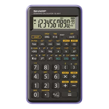   Számológép tudományos SHARP EL-501XBVL 146 funkciós 12 digit lila