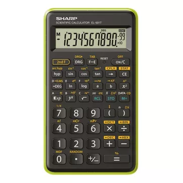   Számológép tudományos SHARP EL-501TGR 146 funkciós 12 digit zöld