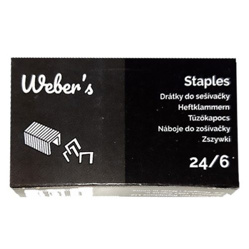 Tűzőkapocs WEBER'S 24/6 1000darabos