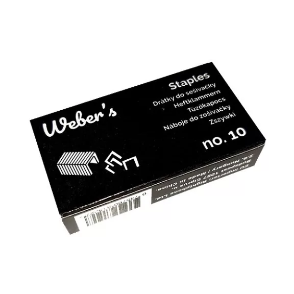 Tűzőkapocs WEBER'S No.10 1000 darabos