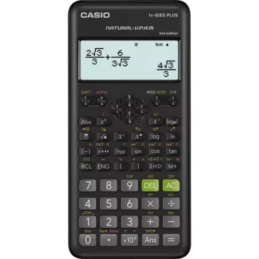   Számológép tudományos CASIO FX 82 ES PLUS 2E 252 funkciós 4 soros 15 digites fekete