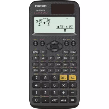   Számológép tudományos CASIO FX 85 CE X 379 funkciós 4 soros 16 digites fekete