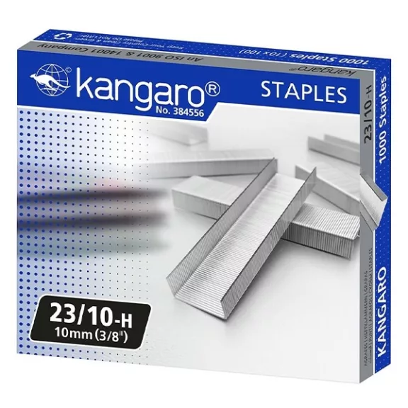 Tűzőkapocs KANGARO 23/10 1000 darabos