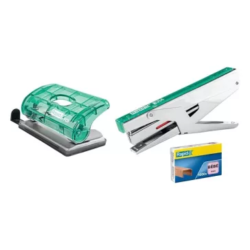 Lyukasztó RAPID Colour Breeze mini 2 lyukú zöld