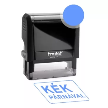   Bélyegző TRODAT Printy 4.0 4913 eco-fekete ház kék párna