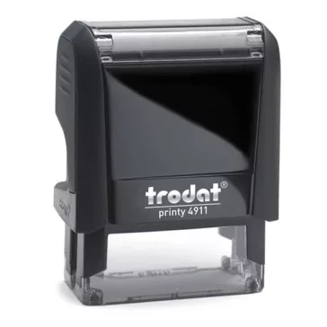   Bélyegző TRODAT Printy 4.0 4911 eco-fekete ház piros párna