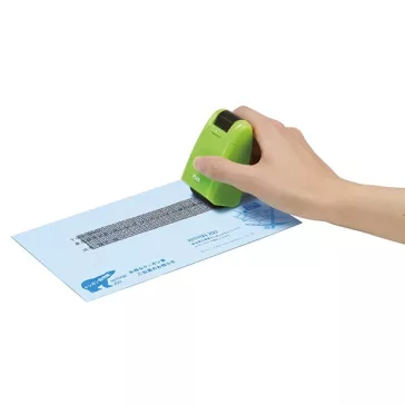   Bélyegző roller PLUS adatvédelmi szöveget titkosító 26 mm x 50 m zöld