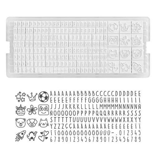 Textilbélyegző MARKY kirakós kék