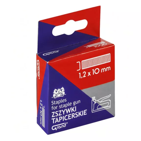 Tűzőkapocs GRAND 1,2x10 mm 1000 darabos Tűzőkapocs GRAND 1,2x10 mm 1000 darabos