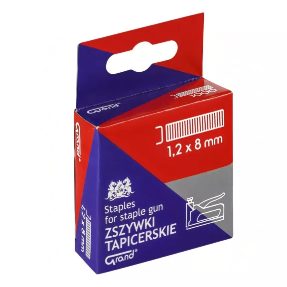 Tűzőkapocs GRAND 1,2x8 mm 1000 darabos Tűzőkapocs GRAND 1,2x8 mm 1000 darabos