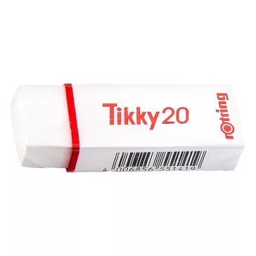 Radír ROTRING Tikky 20 papírtokos 64x12x22mm fehér