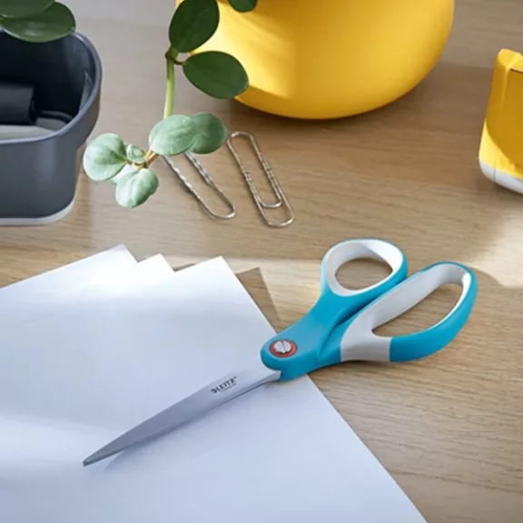 Olló irodai LEITZ Cosy 20,5cm  gumírozott nyugodt kék