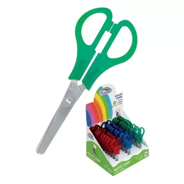   Olló iskolai FIORELLO GR-1504 kerekített él 13cm neon színű