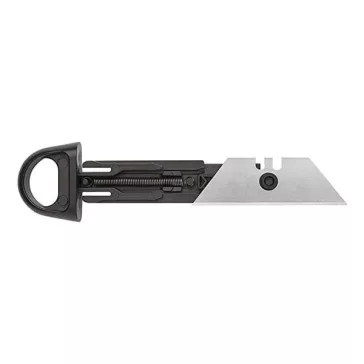   Univerzális vágókés WEDO 18 mm biztonsági 13,6 cm fém test gumi fogórész fém sínnel szürke rövid pengével