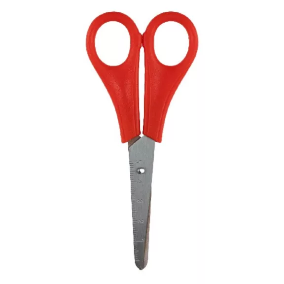 Olló iskolai ASTRA kerekített vonalzós 13cm