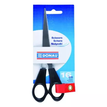 Olló irodai DONAU 16cm fekete