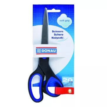 Olló irodai DONAU Soft Grip 20cm kék