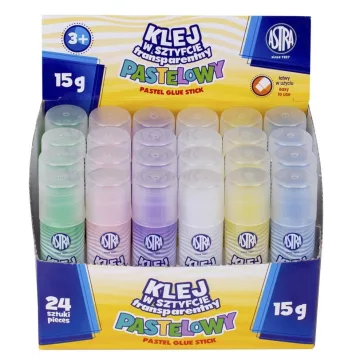 Ragasztóstift ASTRA átlátszó pasztell 15g