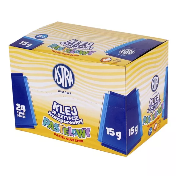 Ragasztóstift ASTRA átlátszó pasztell 15g