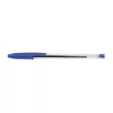 Golyóstoll eldobható kupakos 0,7mm kék