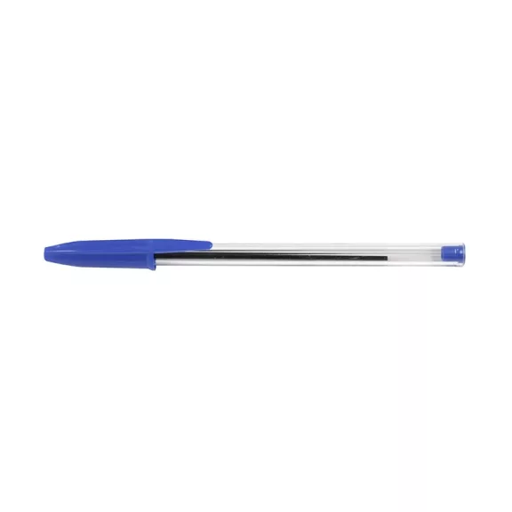 Golyóstoll eldobható kupakos 0,7mm kék