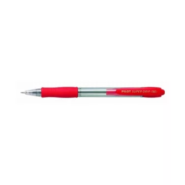   Golyóstoll PILOT Super Grip Ball Point Pen Fine nyomógombos piros