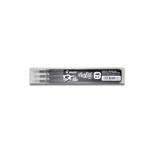 Tollbetét roller PILOT Frixion Clicker/Ball radírozható 0,25 mm fekete 3 darabos