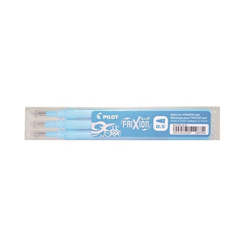 Tollbetét roller PILOT Frixion Clicker/Ball radírozható 0,25 mm világoskék 3 darabos