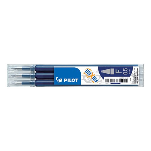 Tollbetét roller PILOT Frixion Clicker/Ball radírozható 0,25 mm tintakék 3 darabos