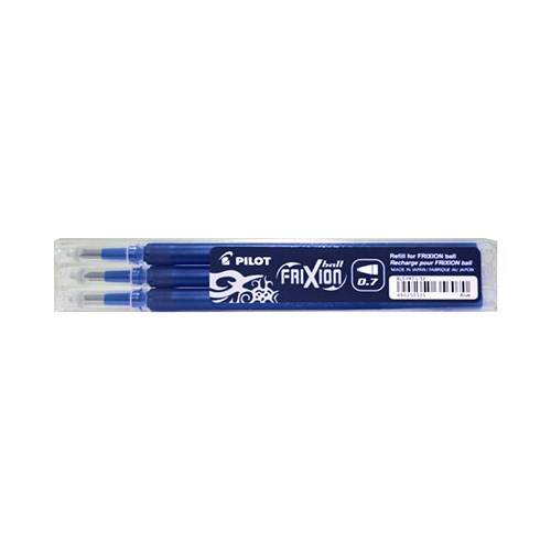 Tollbetét roller PILOT Frixion Clicker/Ball radírozható 0,35 mm tintakék 3 darabos