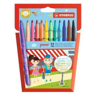 Filctoll STABILO Power 12 darabos