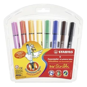 Filctoll STABILO Trio Scribbi 8 darabos