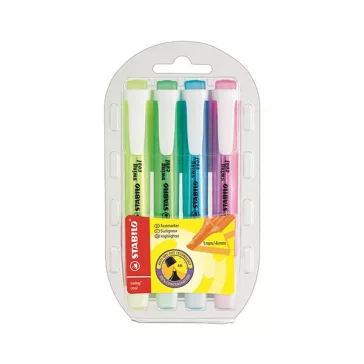 Szövegkiemelő készlet STABILO Swing Cool 4 darabos