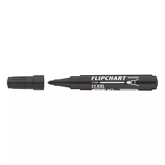 Flipchart marker ICO Artip 11 XXL kerek fekete 1-3mm Flipchart marker ICO Artip 11 XXL kerek fekete 1-3mm