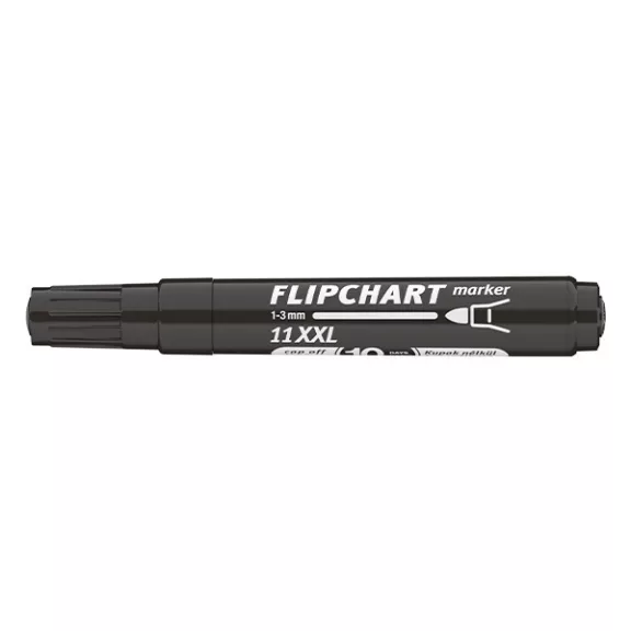 Flipchart marker ICO Artip 11 XXL kerek fekete 1-3mm