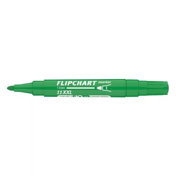 Flipchart marker ICO Artip 11 XXL kerek zöld 1-3mm