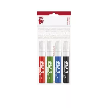 Flipchart marker ICO Artip 12 vágott 1-4mm 4 darabos