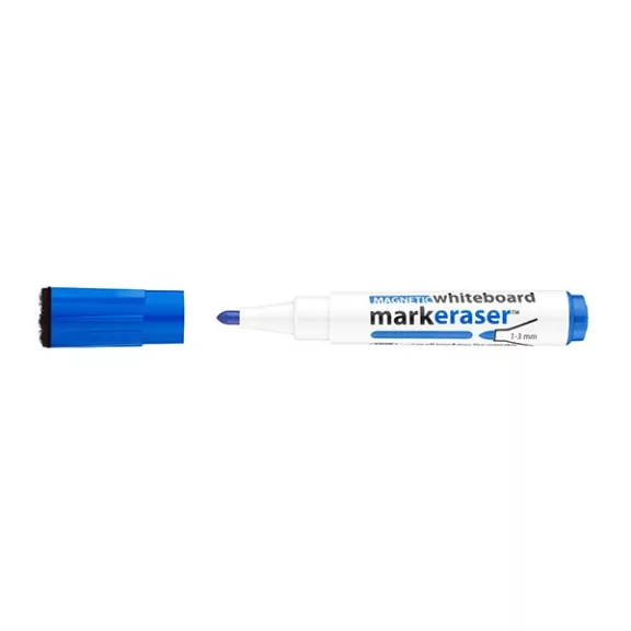 Táblamarker ICO Markeraser mágneses kupakkal törlővel kék 1-3mm Táblamarker ICO Markeraser mágneses kupakkal törlővel kék 1-3mm