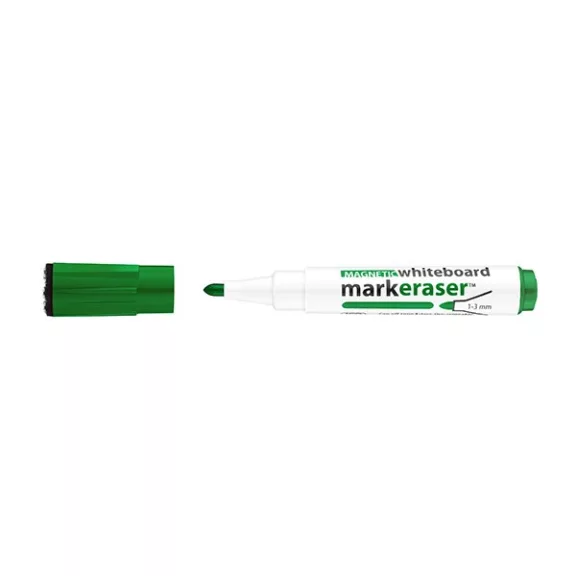 Táblamarker ICO Markeraser mágneses kupakkal törlővel zöld 1-3mm Táblamarker ICO Markeraser mágneses kupakkal törlővel zöld 1-3mm