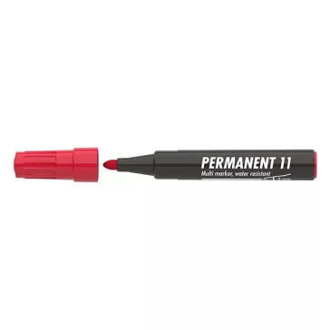 Alkoholos marker ICO Permanent 11 piros