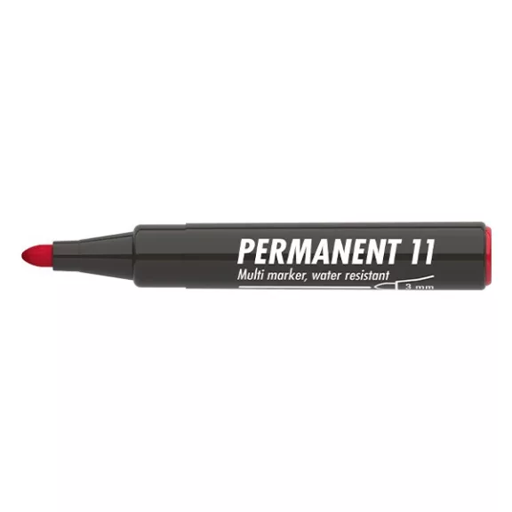 Alkoholos marker ICO Permanent 11 piros