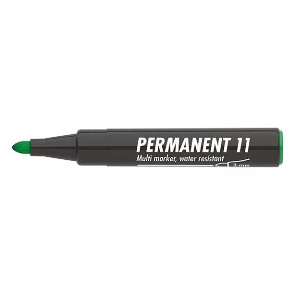 Alkoholos marker ICO Permanent 11 zöld