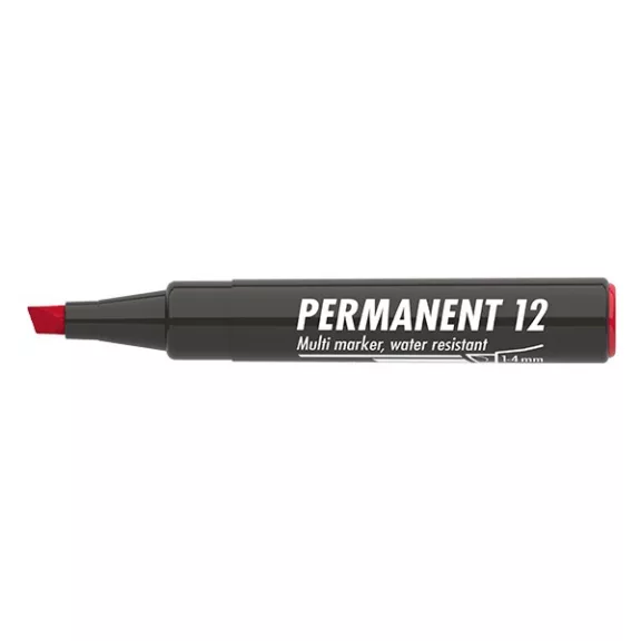 Alkoholos marker ICO Permanent 12 piros
