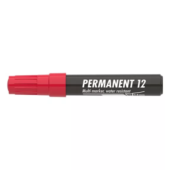 Alkoholos marker ICO Permanent 12 piros